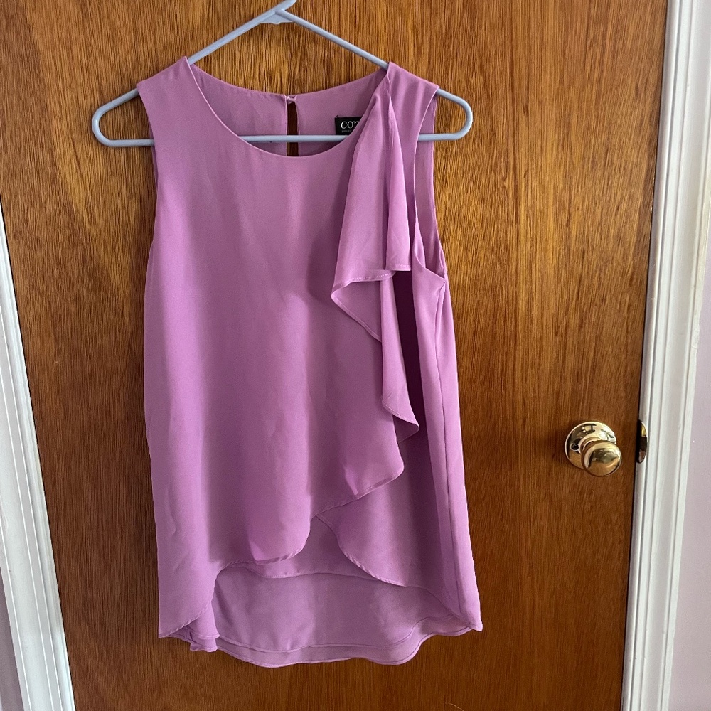 Context lavender purple blouse